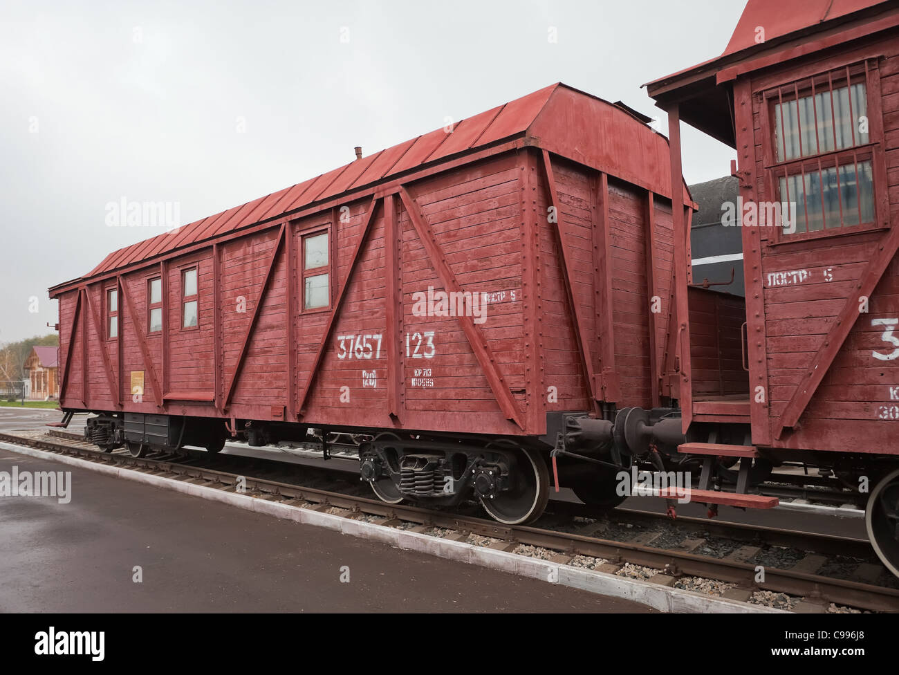 Old railway carriage Stock Photo Alamy