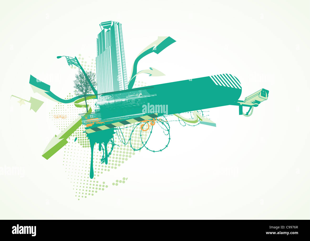 illustration of style urban background Stock Photo - Alamy