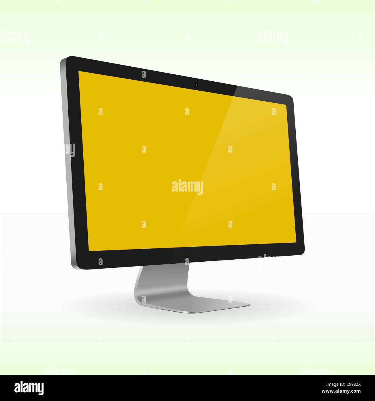 LCD monitor isolated for presentations LCD monitor isolated for