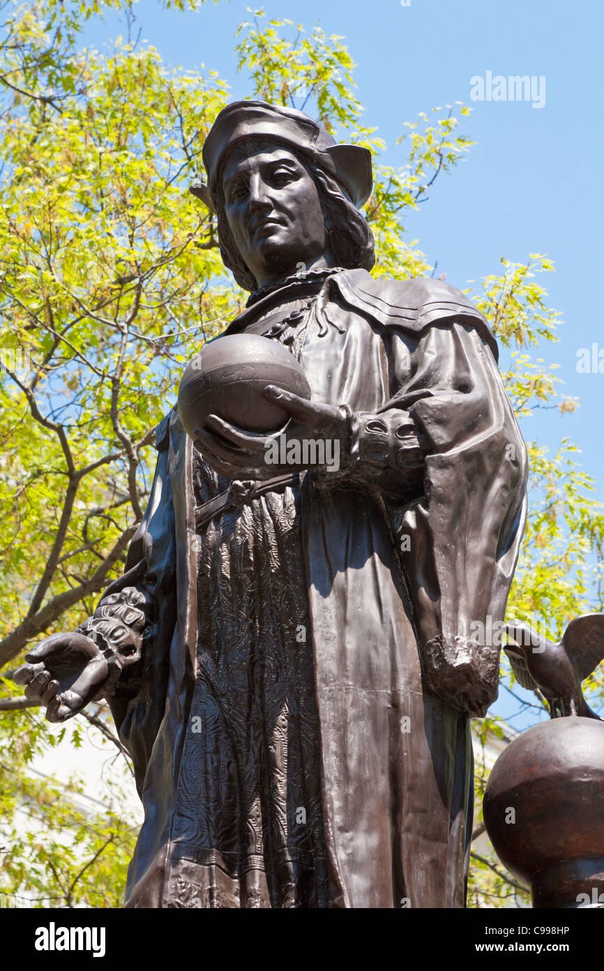 Christopher Columbus statue on the Statehouse grounds in Columbus, Ohio