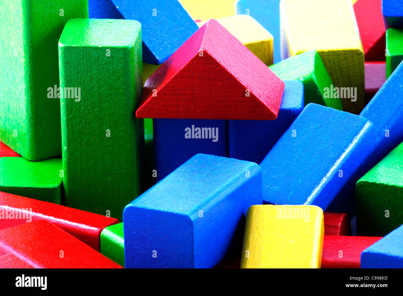 Wooden building blocks Stock Photo Alamy