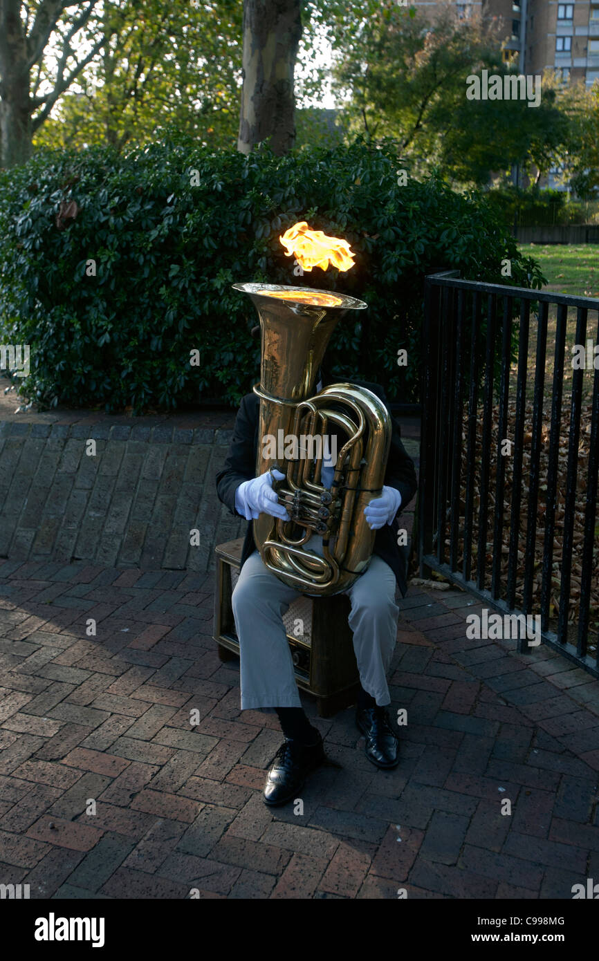 Man playing tuba hires stock photography and images Alamy