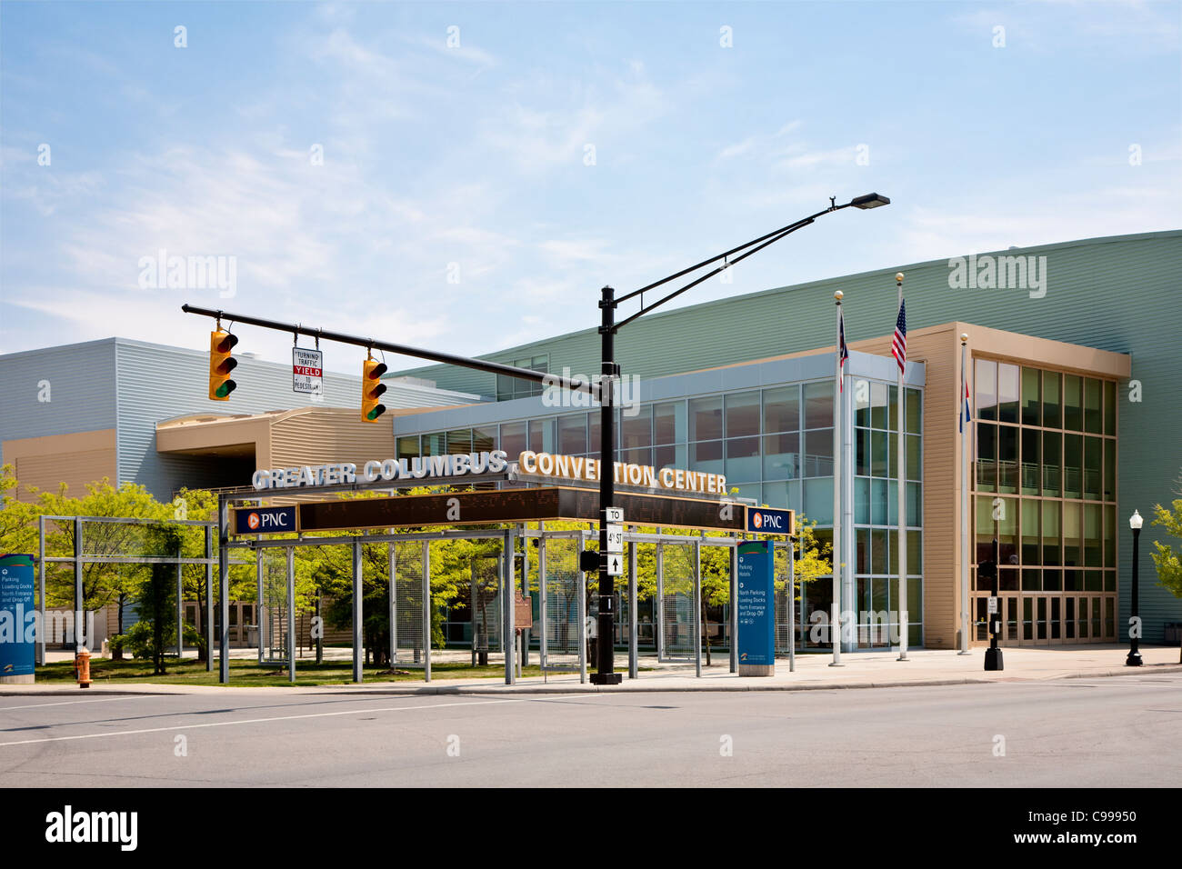 Greater Columbus Convention Center in Columbus, Ohio. Stock Photo