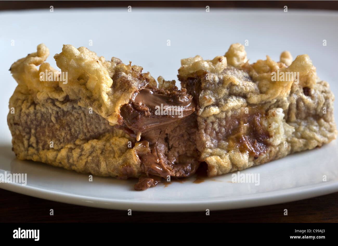 Deep Fried Mars Bar Stock Photo Alamy