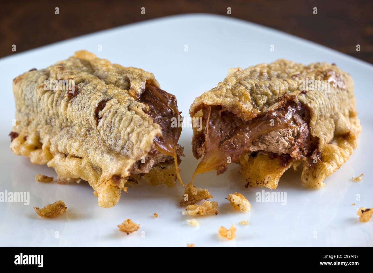 Deep Fried Mars Bar Stock Photo Alamy