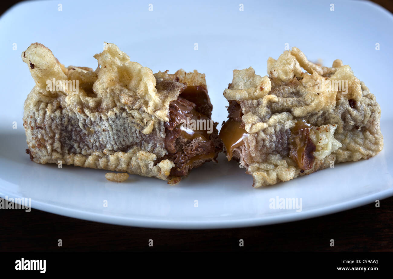Deep Fried Mars Bar Stock Photo Alamy