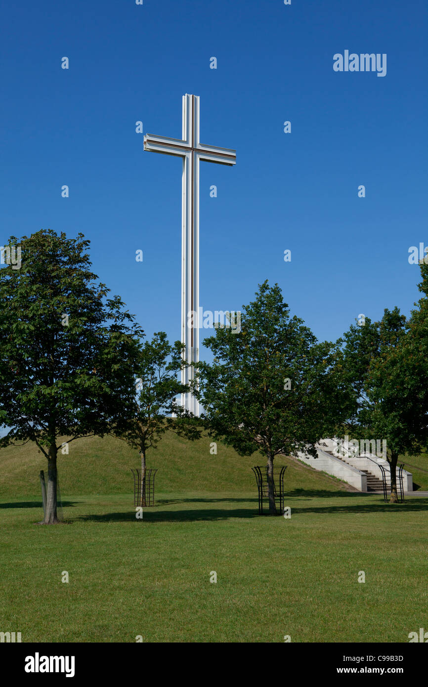 Papal Cross at the Phoenix Park in Dublin, Ireland Stock Photo