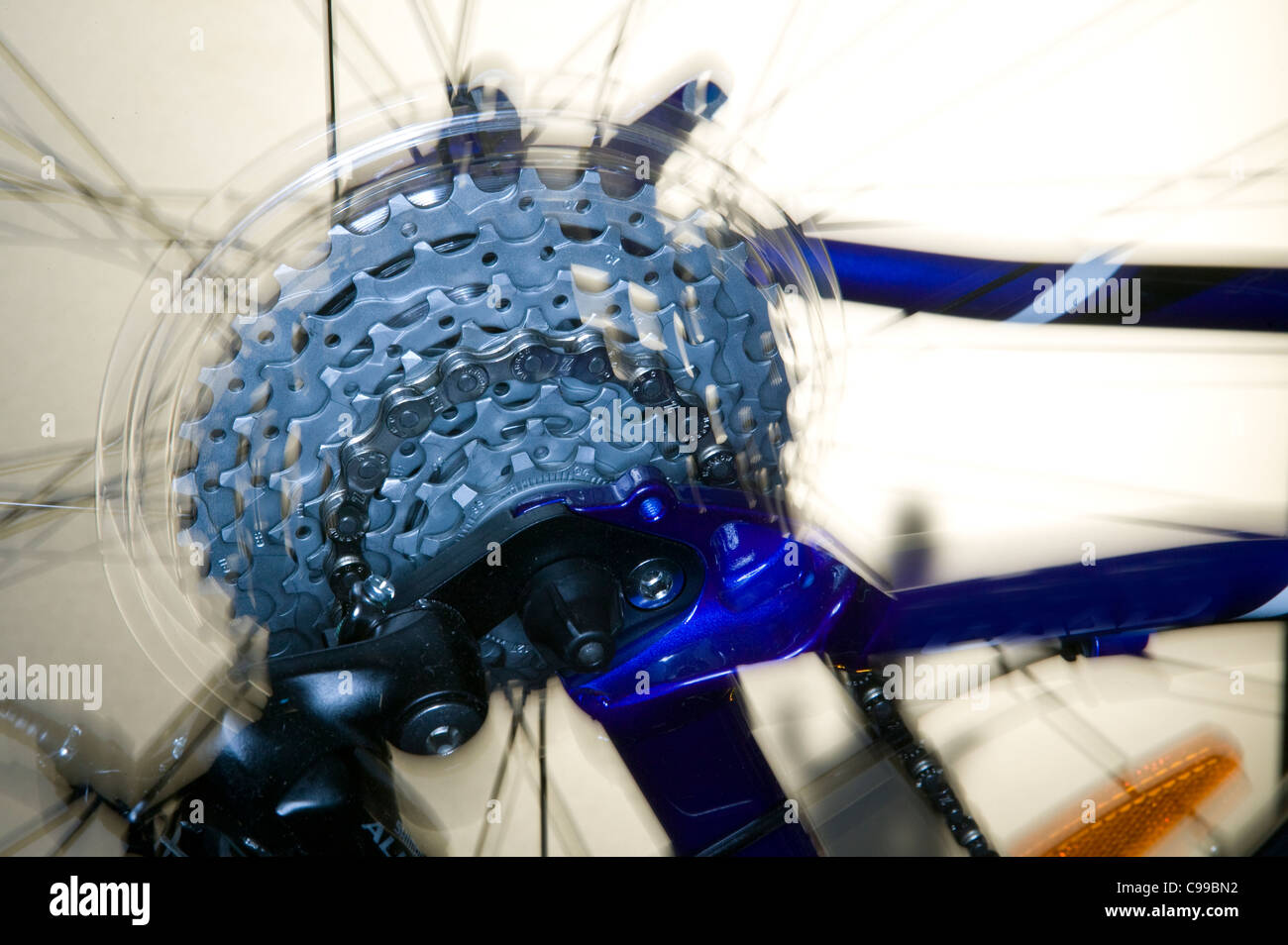 Gears on a bike Stock Photo Alamy