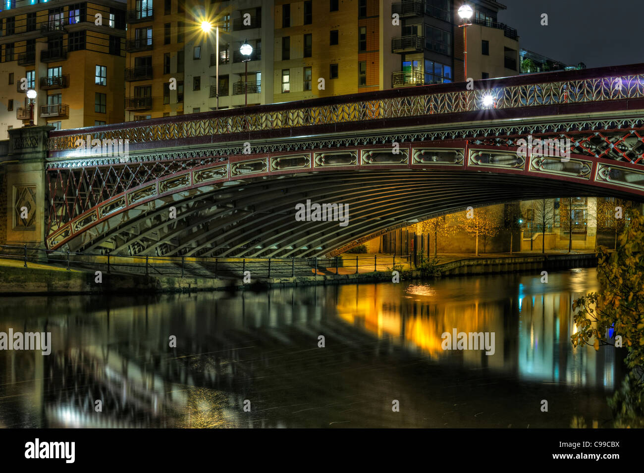 Crown Point Bridge in Leeds Stock Photo