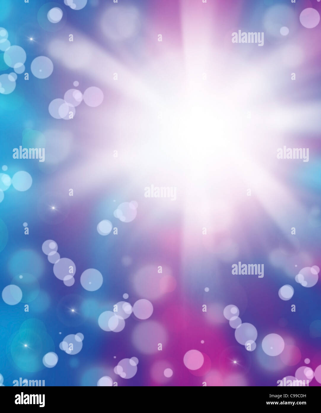 Fresh blue purple abstract background with bokeh effect Stock Photo - Alamy