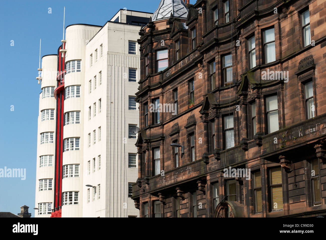 Art deco building glasgow hi-res stock photography and images - Alamy
