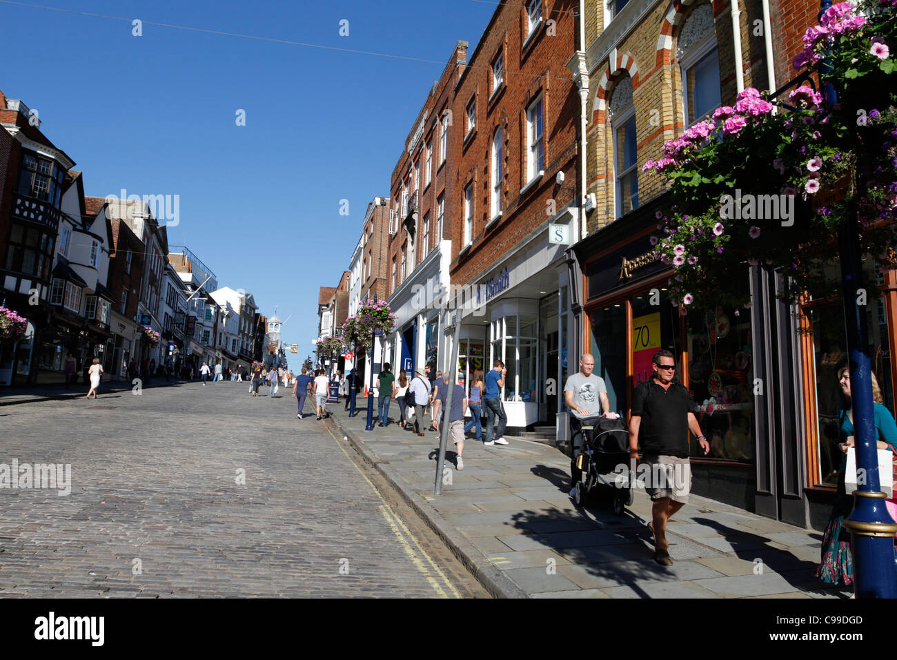 High Street, Guildford - Surrey, England Stock Photo - Alamy