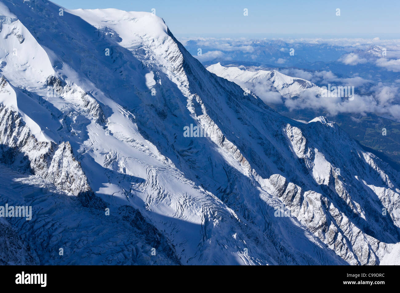 Looking south west from the Aiguille du Midi Stock Photo - Alamy