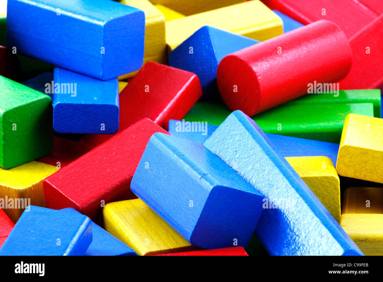 Wooden building blocks Stock Photo Alamy