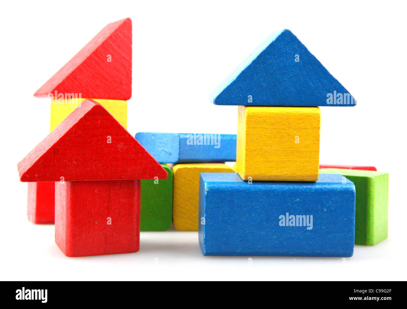 Wooden building blocks Stock Photo - Alamy