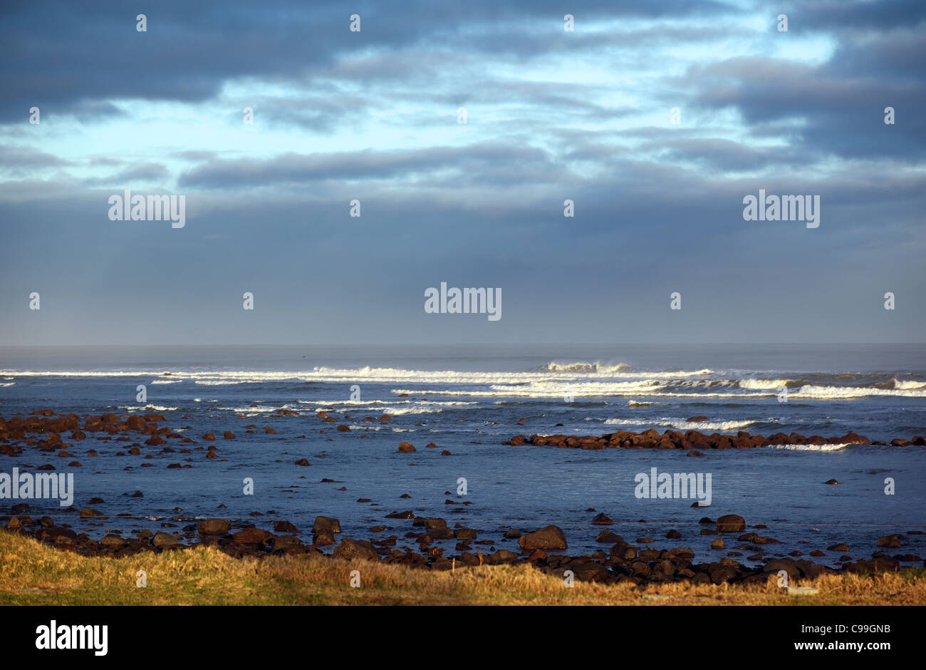 The south Taranaki rocky coastline Stock Photo Alamy