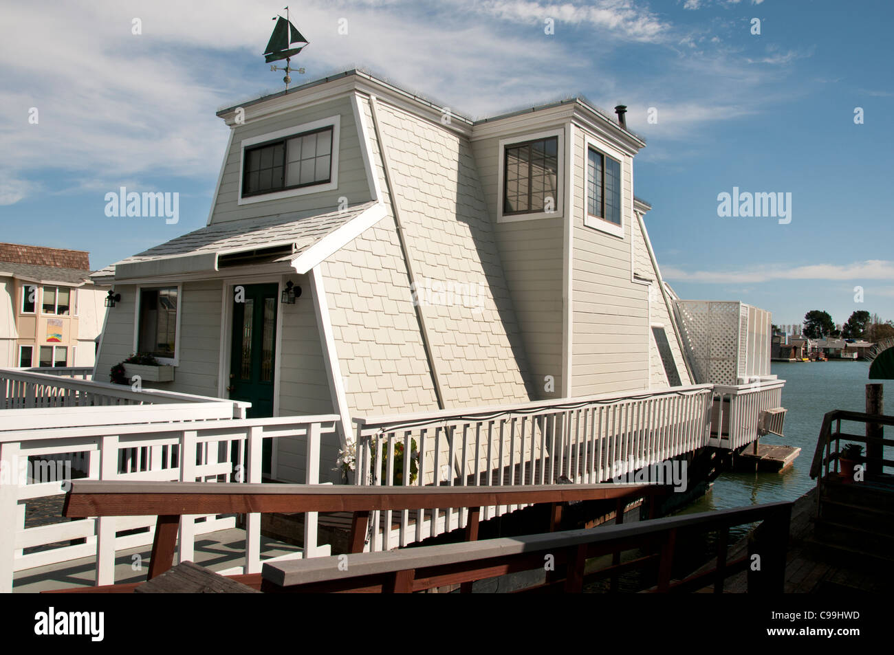 Sausalito's houseboat community San Francisco Bay California United