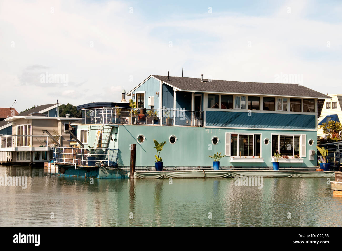 Sausalito's houseboat community San Francisco Bay California United