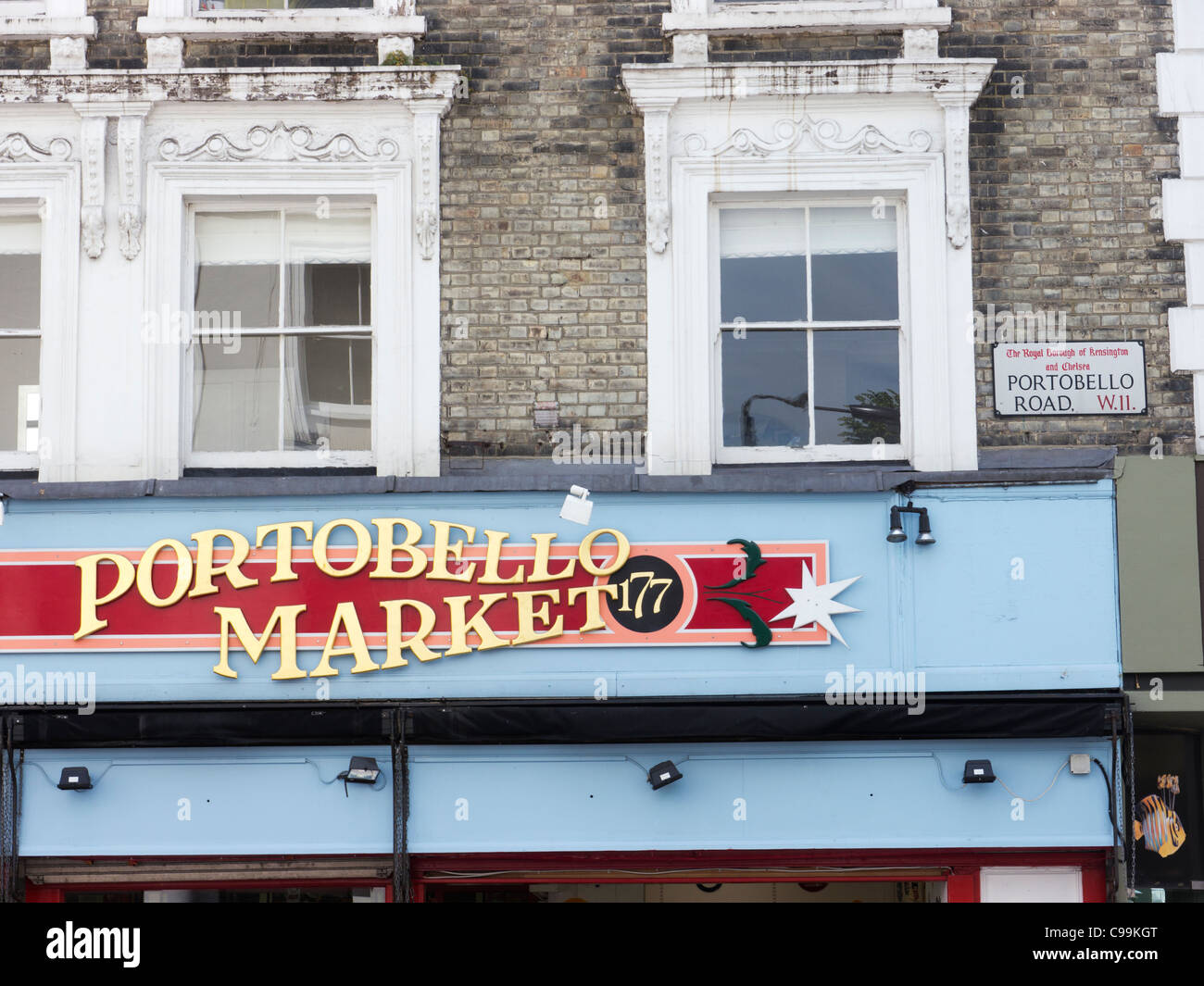 Portobello Road and Market, London, England, UK Stock Photo Alamy