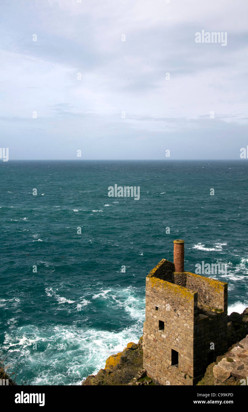 Tin Mines at St Just in Cornwall. Stock Photo