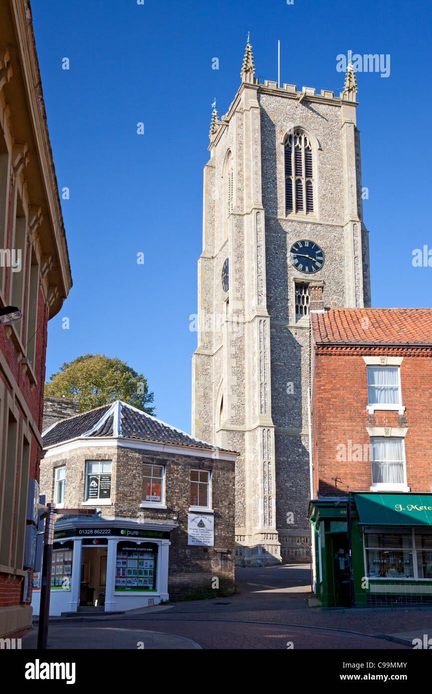 Parish Church behind the town centre, Fakenham, Norfolk Stock Photo Alamy