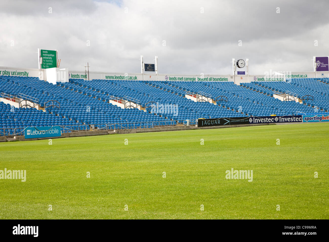Seating on the Western Terrace at Headingley Cricket Ground, Leeds