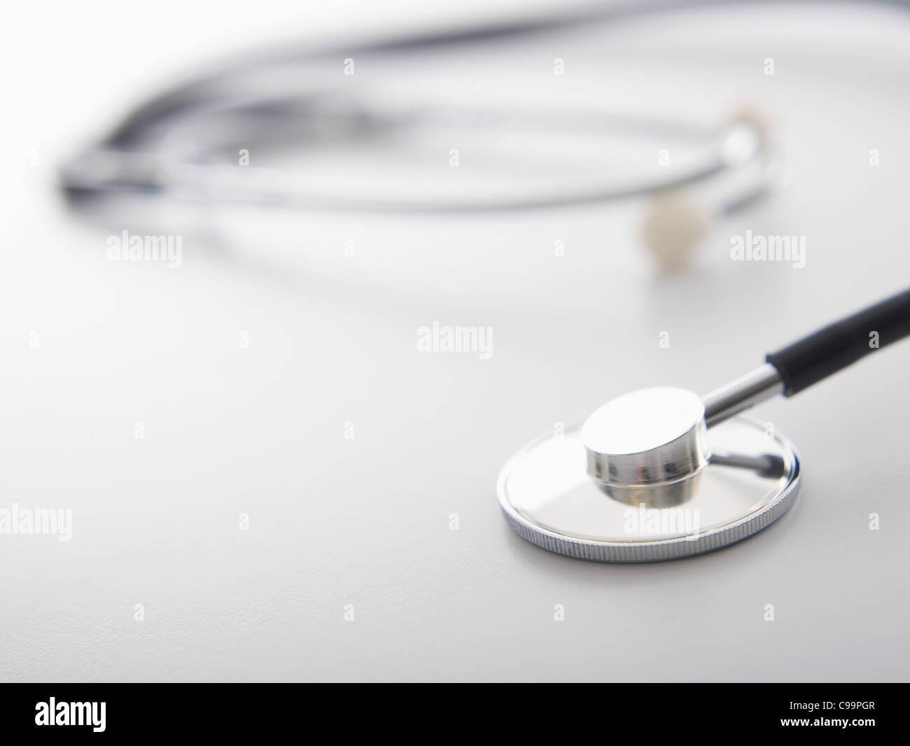Stethoscope on white background Stock Photo - Alamy