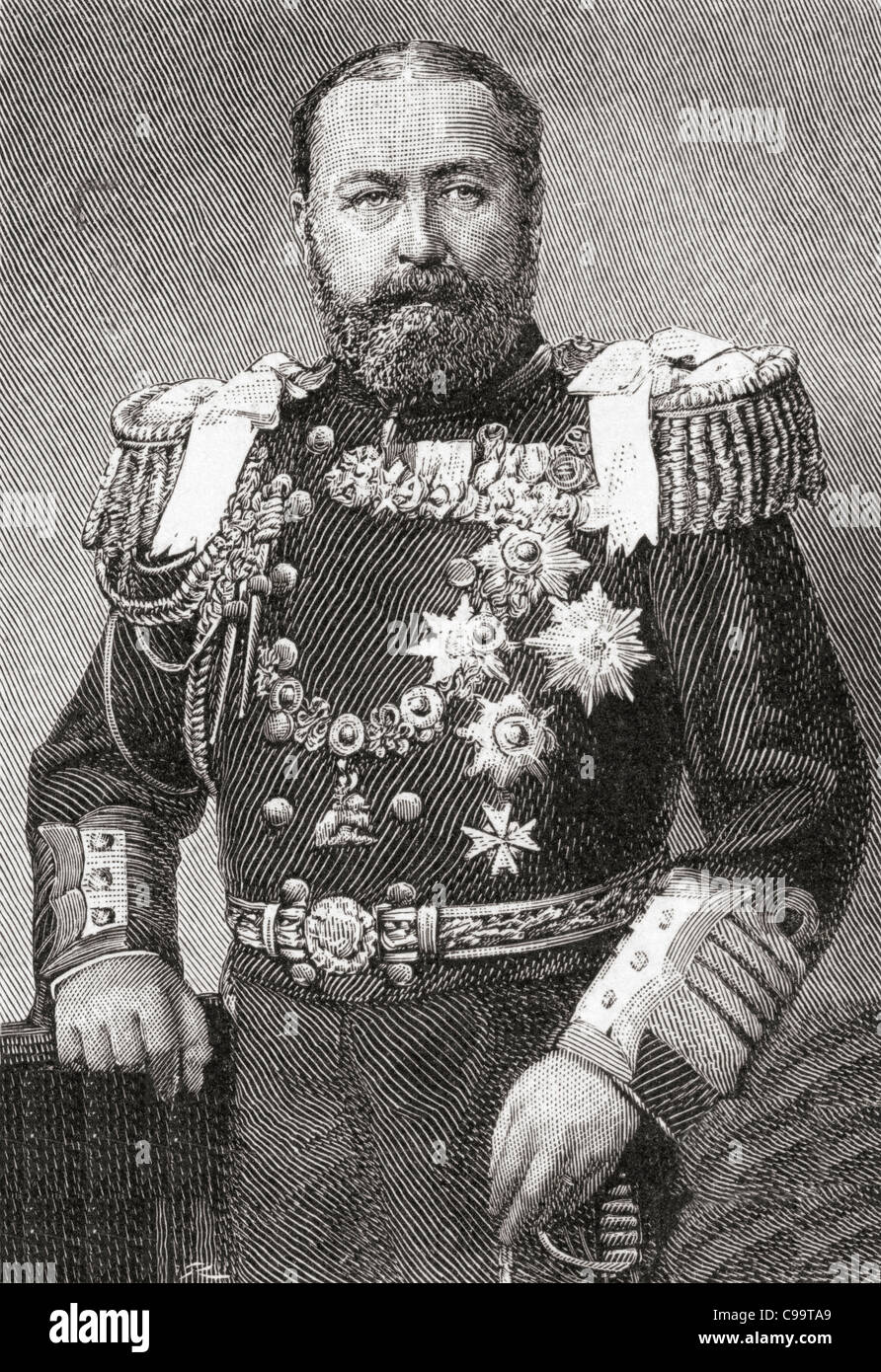 Alfred, Duke of Saxe-Coburg and Gotha, aged 46, 1844 – 1900. Third Duke of Saxe-Coburg and Gotha. Stock Photo