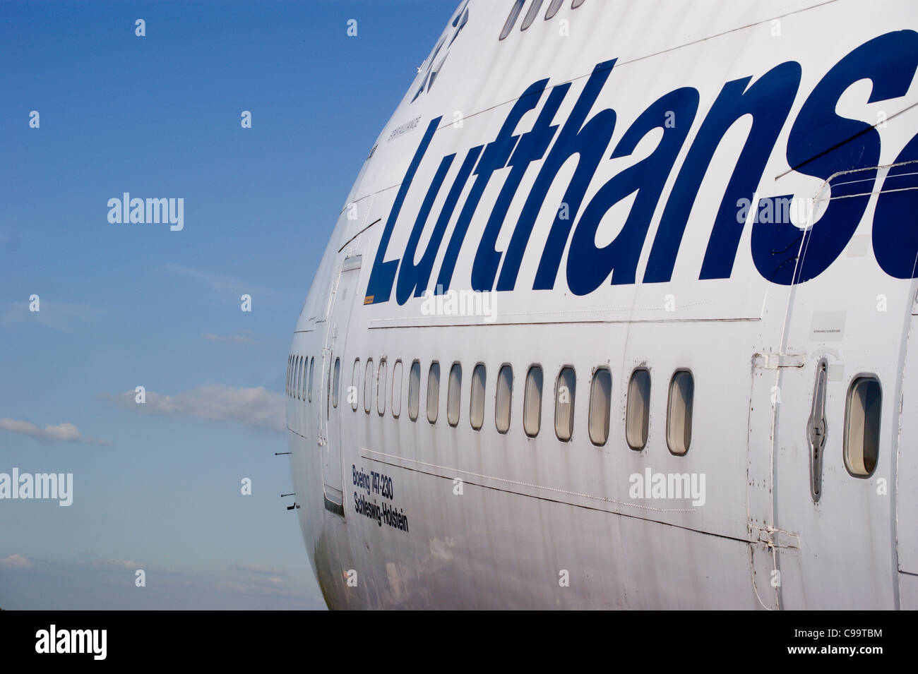 Lufthansa Boeing 747 airliner 'Schleswig- Holstein' at the Technik air museum, Speyer, Rheinland-Pfalz, Germany Stock Photo