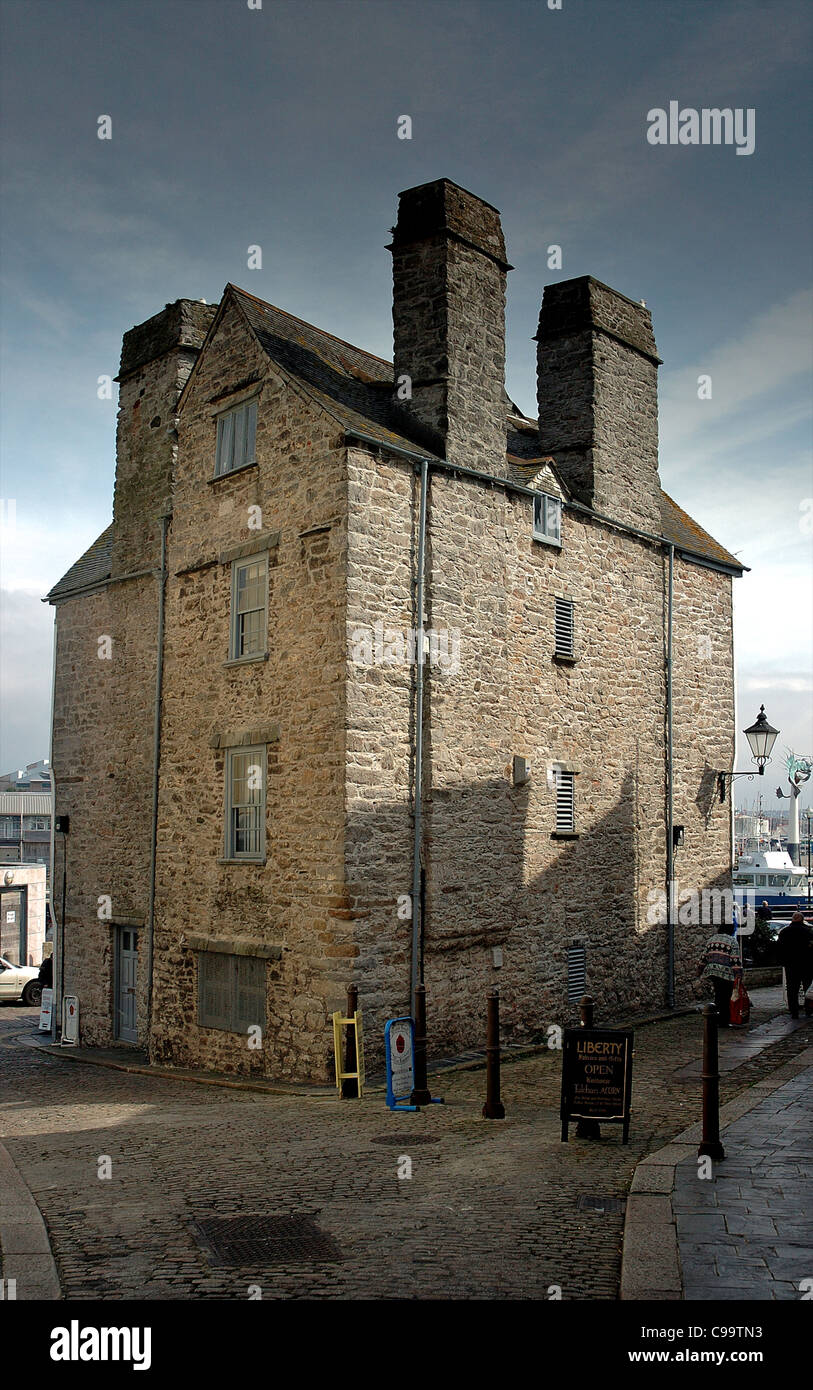 Island house, The Barbican , Plymouth Stock Photo Alamy