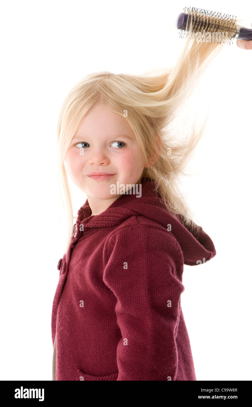 Girl having hair pulled hi-res stock photography and images - Alamy
