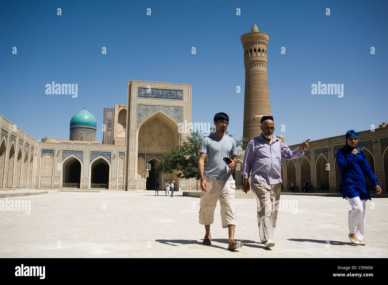 Madrasa Miri Arab. Bujara. UZBEKISTAN. Bukhara Stock Photo