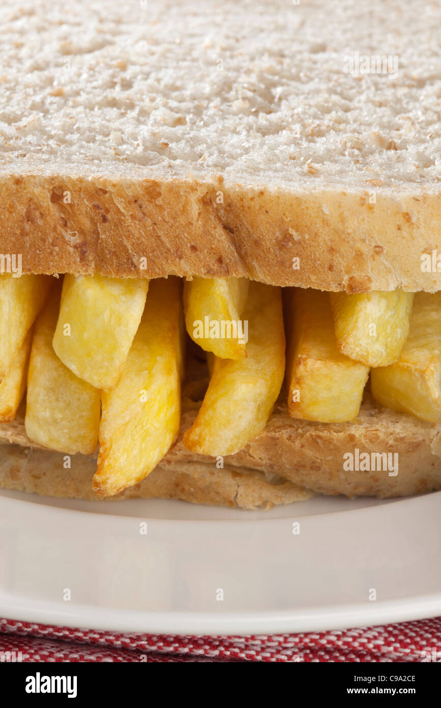 Chip Butty Stock Photo