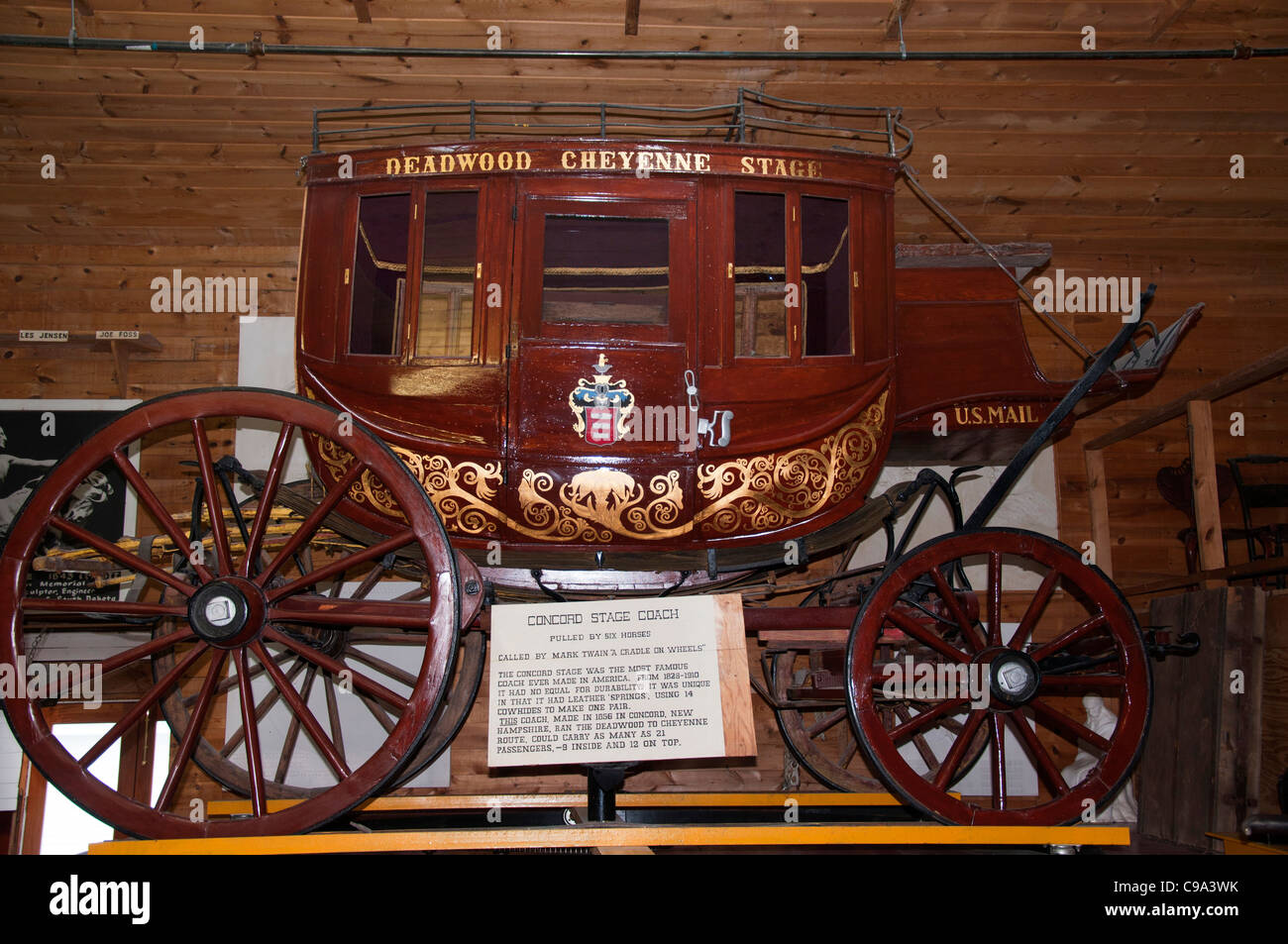 Deadwood Stage coach in Black Hills of South Dakota USA Stock Photo - Alamy