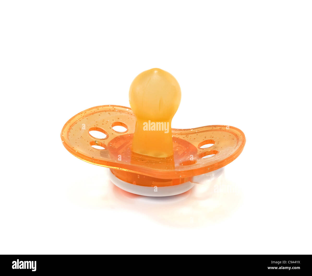 pacifier - soother closeup with clipping path Stock Photo