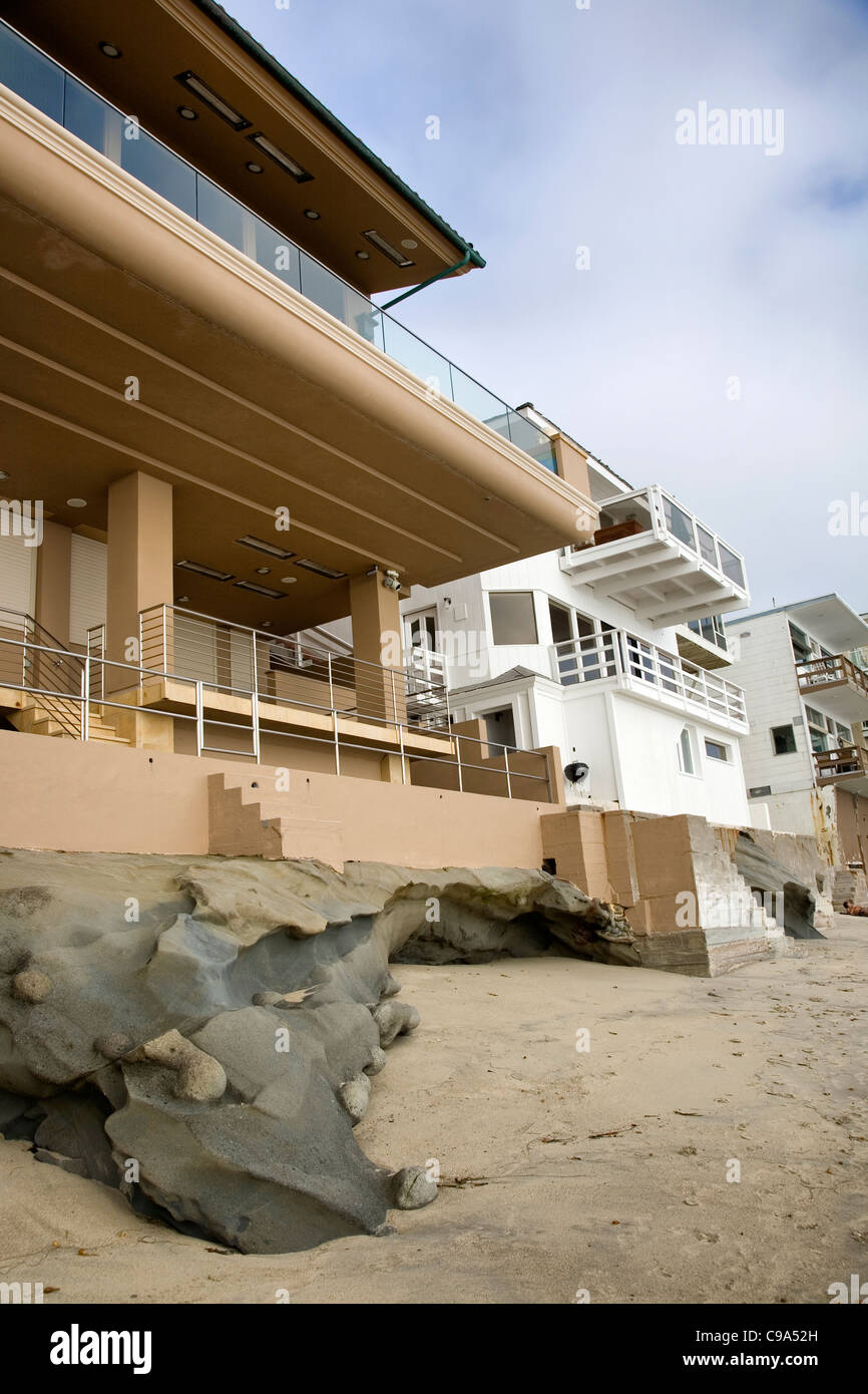 Laguna Beach Luxury Homes on beach Stock Photo Alamy