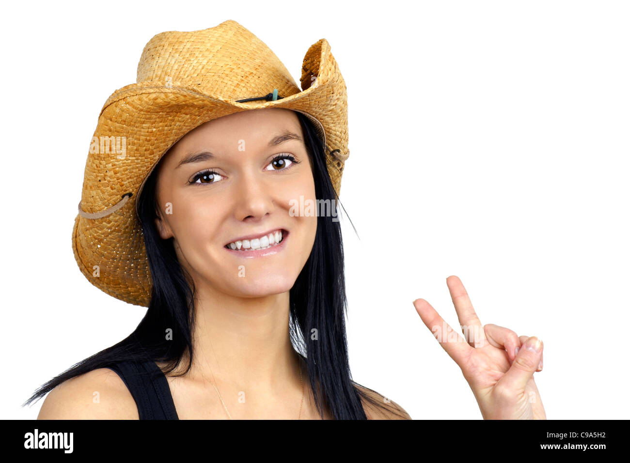 Straw Cowboy Hat High Resolution Stock Photography and Images - Alamy