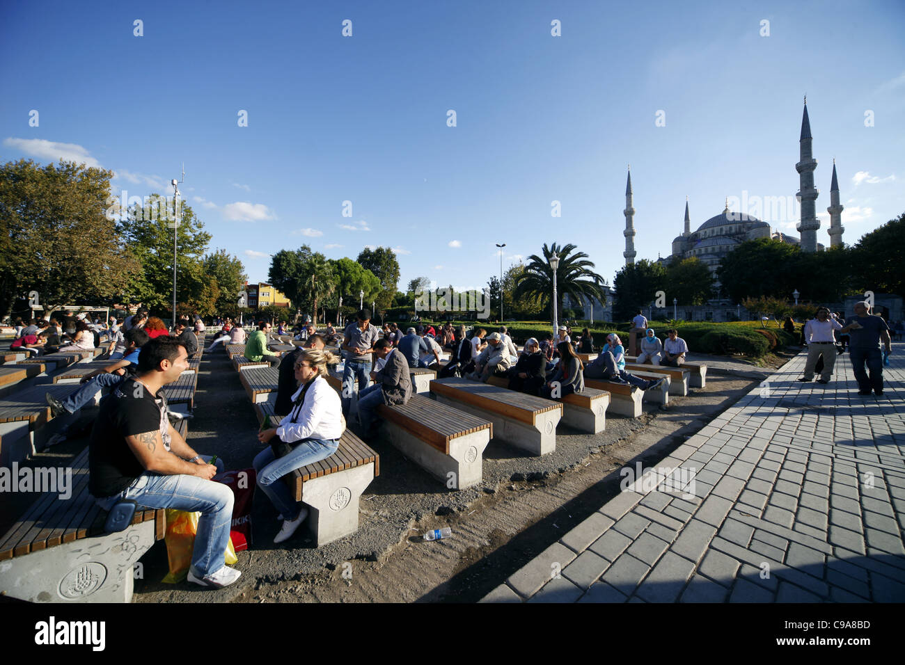 BLUE MOSQUE SULTAN AHMET CAMII SULTANAHMET ISTANBUL TURKEY 03 October ...