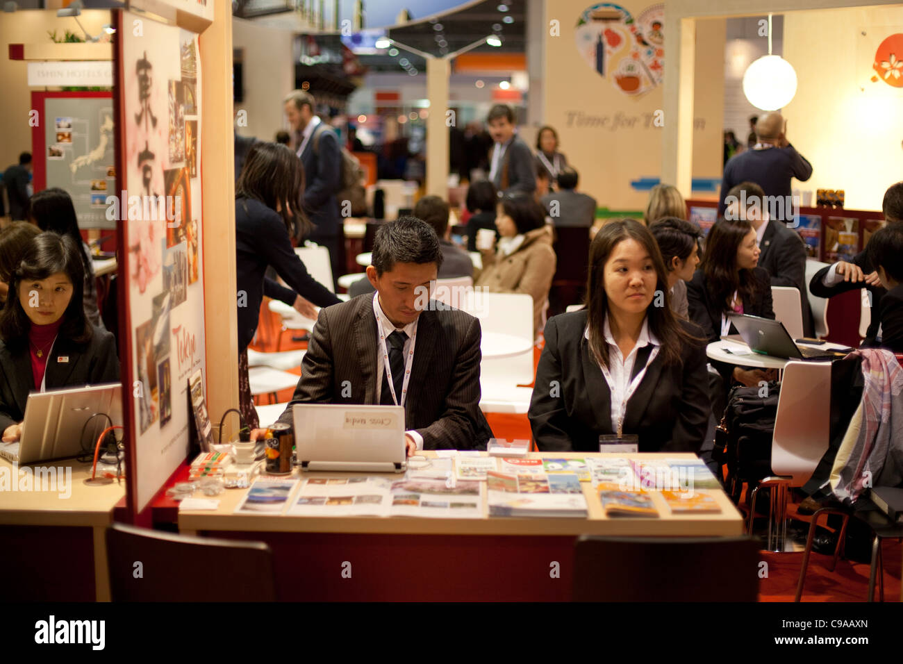 The world travel market exhibition in London Docklands Stock Photo