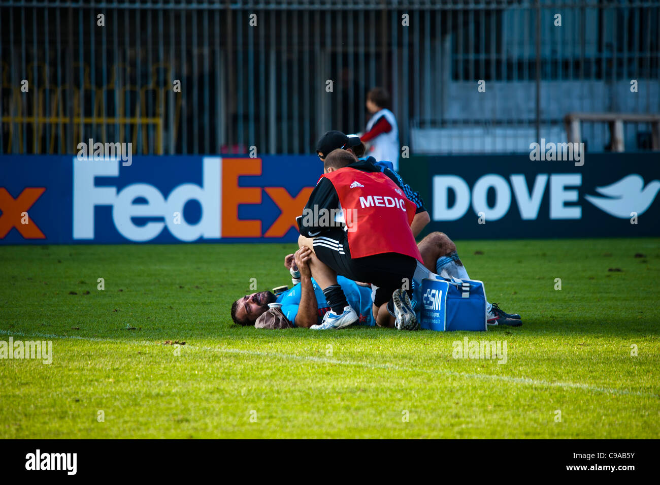 Heineken Cup rugby match played in Monza ( Italy ) Stock Photo