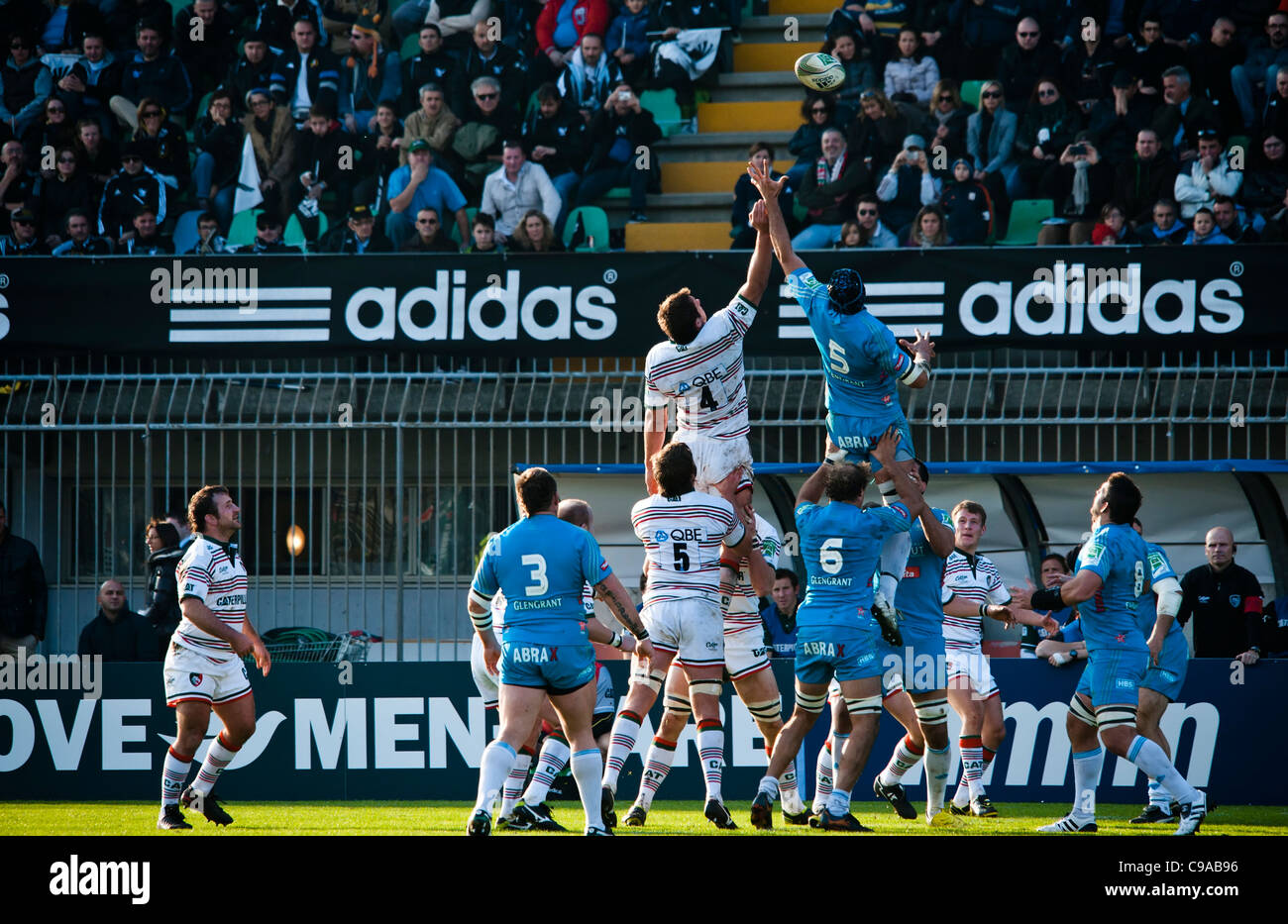 Heineken Cup rugby match played in Monza ( Italy ) Stock Photo