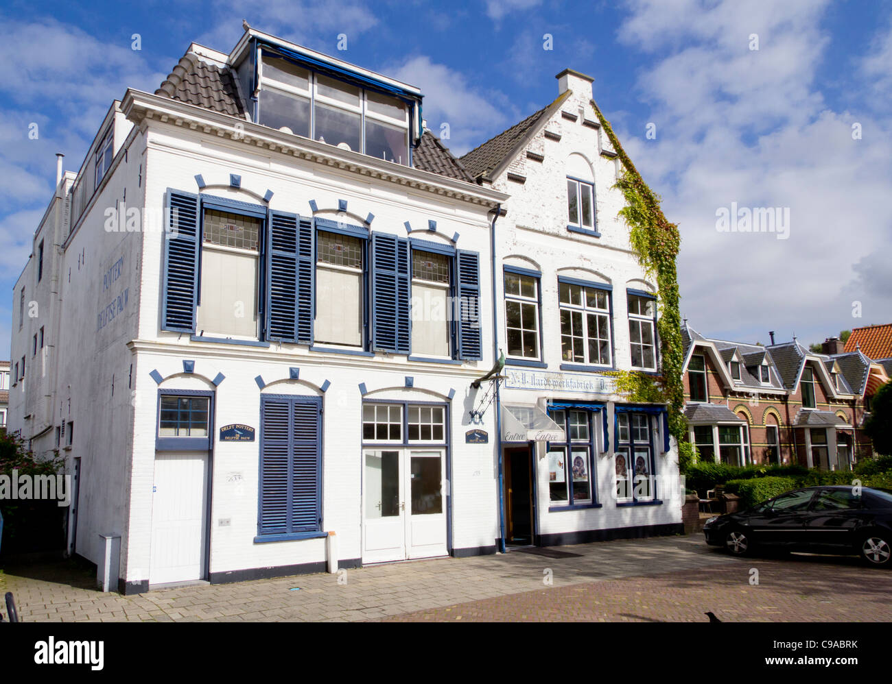 Pottery Delftse Pauw, one of the manufacturers of traditional Delft pottery, The Netherlands Stock Photo