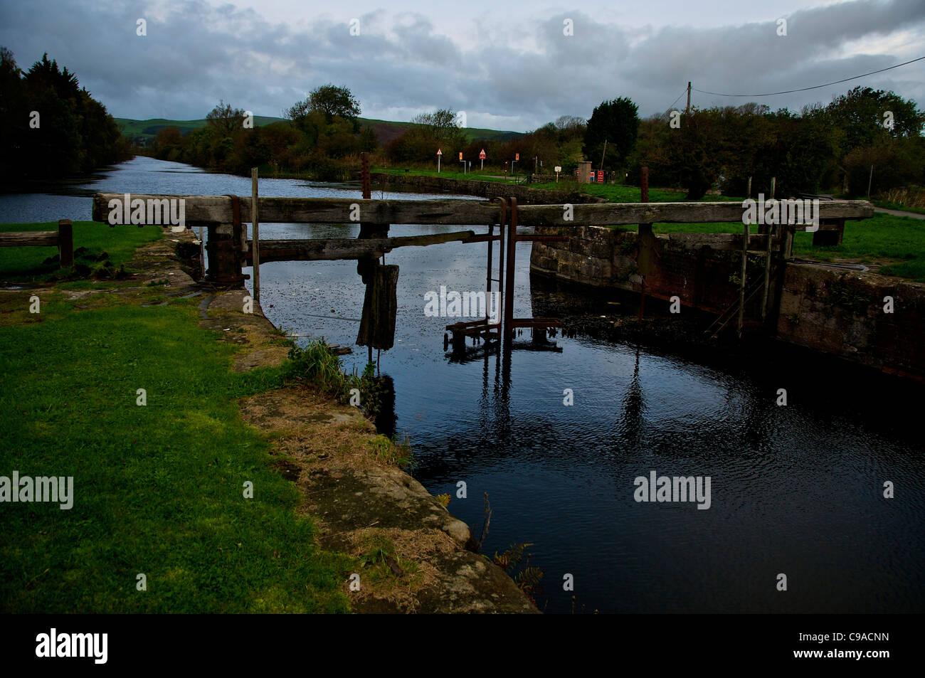 Ulverston Channel Cumberland UK Canal Foot Sunrise Stock Photo Alamy
