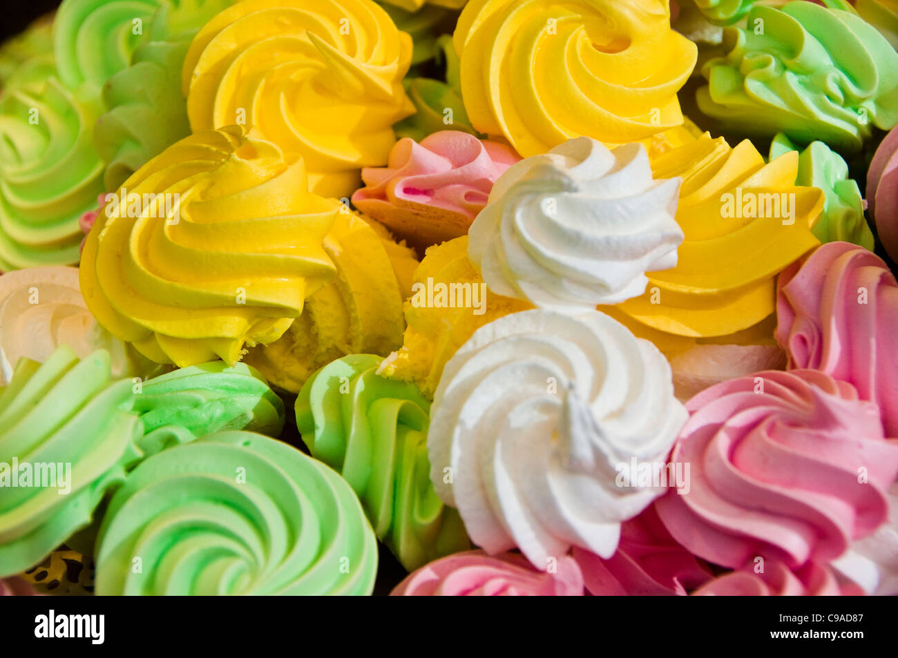 meringue meringues pastries cookies Stock Photo Alamy