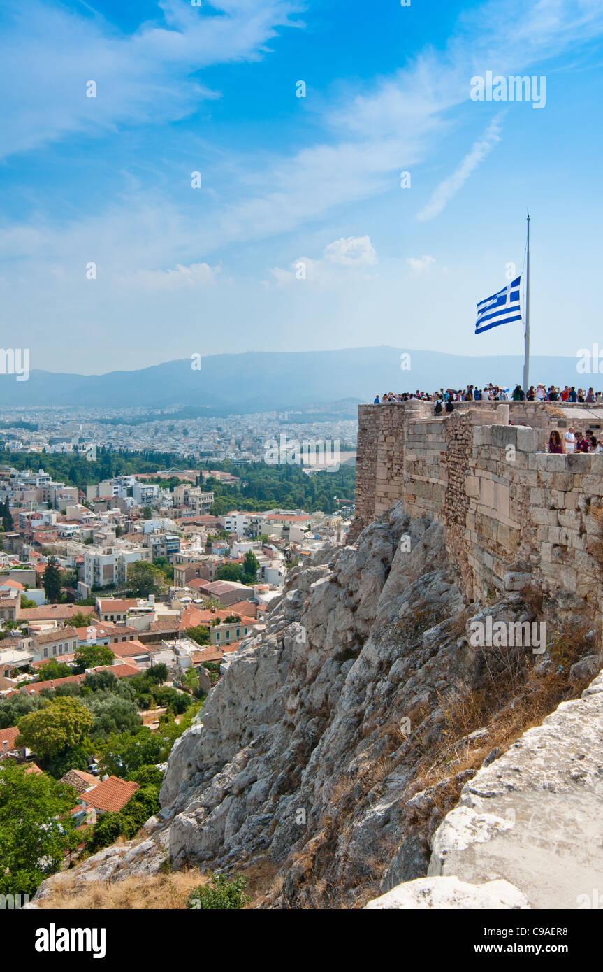 Athens city flag hi-res stock photography and images - Alamy