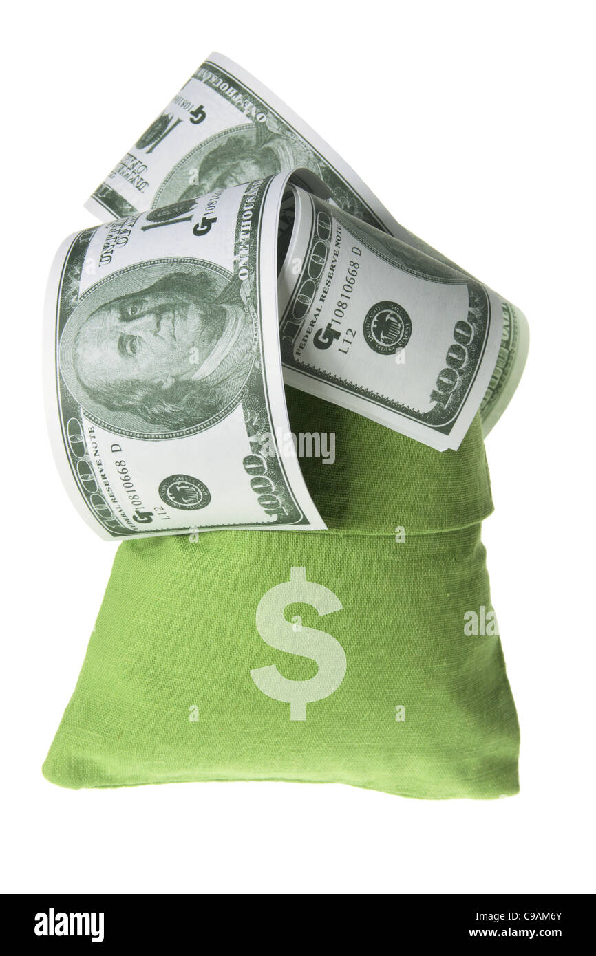 Bag of Money Stock Photo