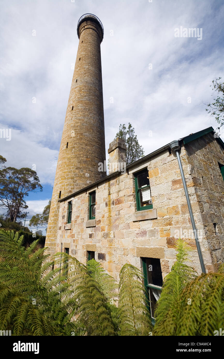 The Shot tower at Taroona, built in 1870 to make lead for firearms.  Hobart, Tasmania, Australia Stock Photo