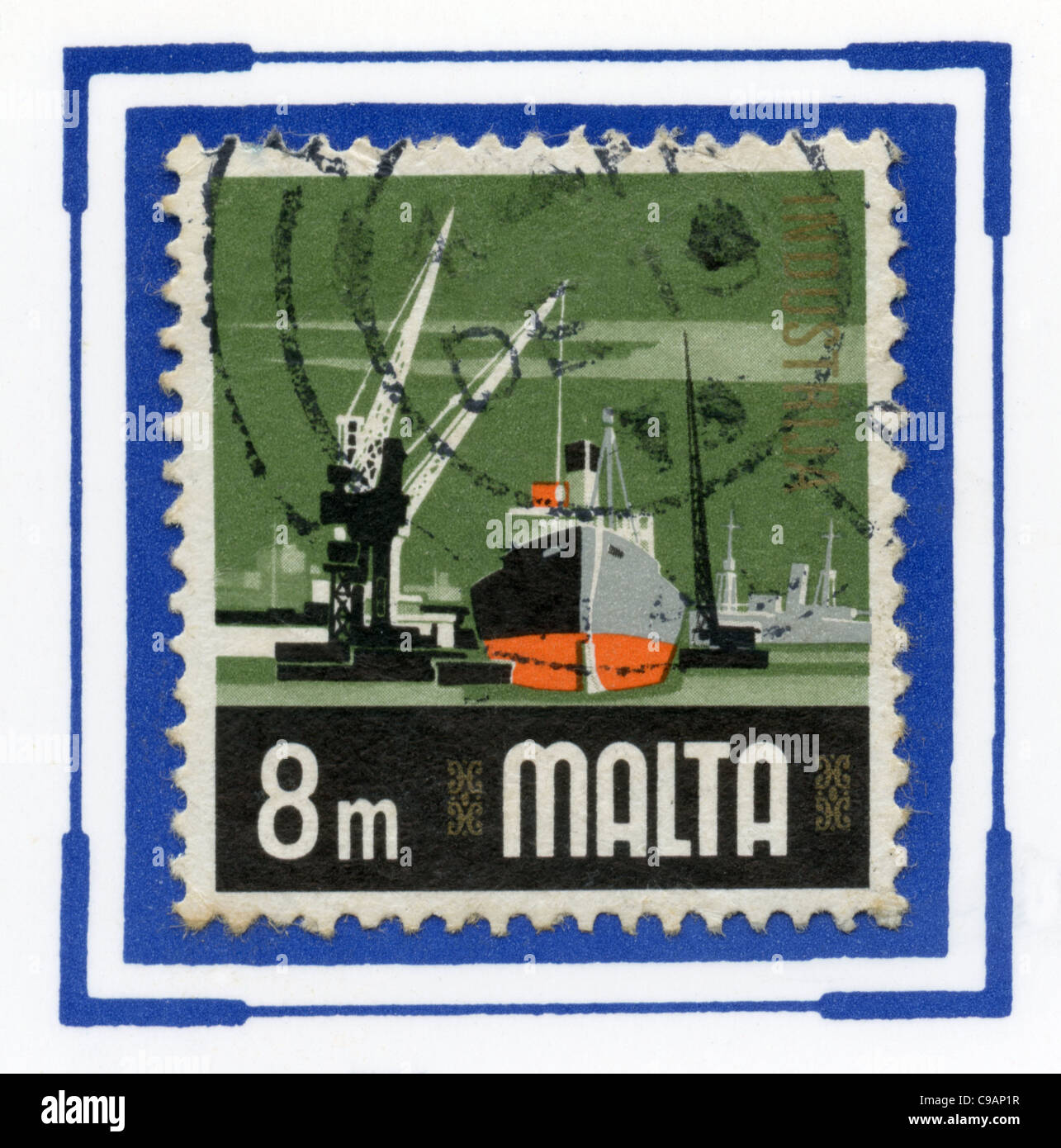 Malta postage stamp Stock Photo Alamy