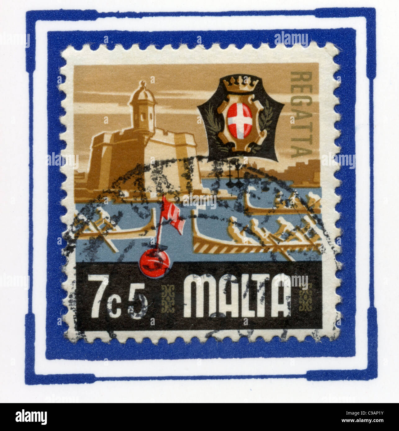 Malta postage stamp Stock Photo Alamy