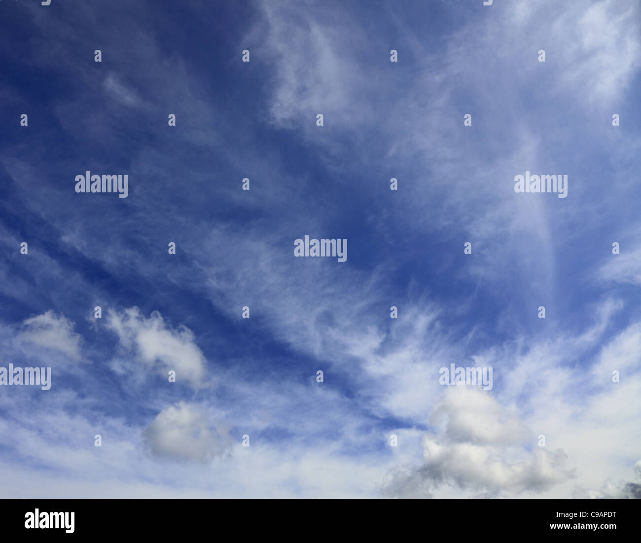Beautiful blue cloudy sky Stock Photo - Alamy